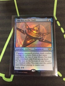 MTG Magic The Gathering Key To The Vault Foil Prerelease Promo Blue Artifact - Picture 1 of 1