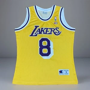 Kobe RARE Rookie Champion EU Lakers NBA Trikot Basketball Jersey Kobe Air Jordan - Picture 1 of 8