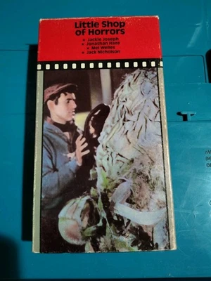 Little Shop of Horrors VCR Tape 1961 Jack Nicholson Jonathan Haze Mel Welles VHS Foto 1 de 3
