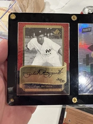 2003 SP Legendary Cuts PHIL RIZZUTO Yankees AUTO #’d 24/50 - Image 1 of 2