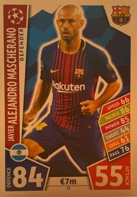 Javier Mascherano / FC Barcelona / Topps Match Attax / Fußball Karte - Bild 1 von 2