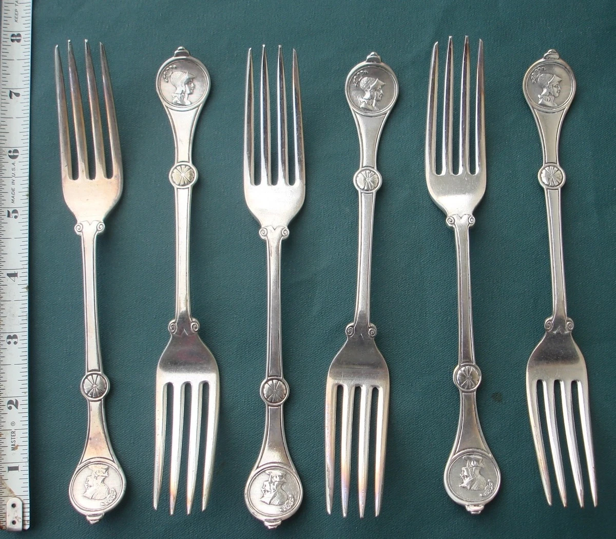 超希少 銀製 Reed&Barton アンティークフォーク 超希少 銀製