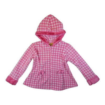 Chaqueta con Capucha Penelope Mack LTD Pink Hounds Tooth Fleece Talla 6 Foto 1 de 4