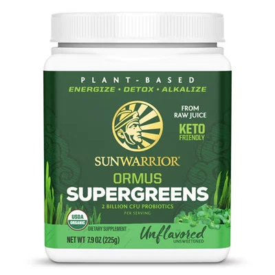 Sunwarrior Ormus Supergreens 7.9 oz Unflavored - KETO Friendly - EXP:11/2025 - Image 1 of 2