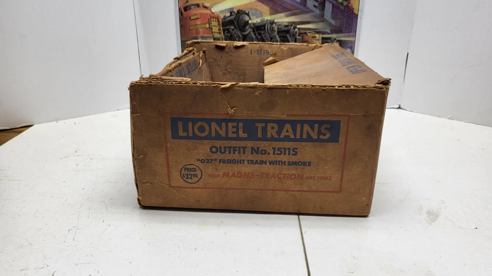 LIONEL 1953 ORIG SET BOX FOR 1511S FREIGHT SET.  BOX ONLY - Image 1 of 4