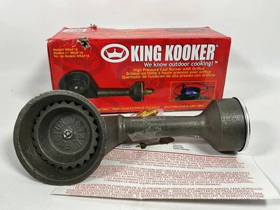 Quemador de alta presión King Kooker WKAF1B con bloque de orificio, gris Foto 1 de 4
