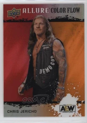 2022 Upper Deck Allure AEW Color Flow Red Orange Chris Jericho #R-47 - Image 1 of 2