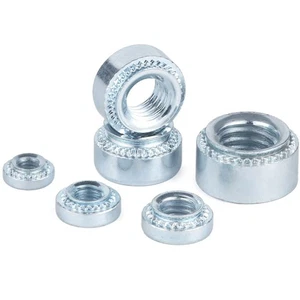 M2-M10 Self Clinching Round Threaded Insert Sheet Meatal Press Nuts Zinc - Picture 1 of 7