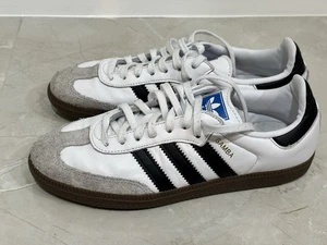 Adidas Samba OG White Gray Black Sneakers Shoes Mens Size US 7 / Womens 8 - Picture 1 of 8