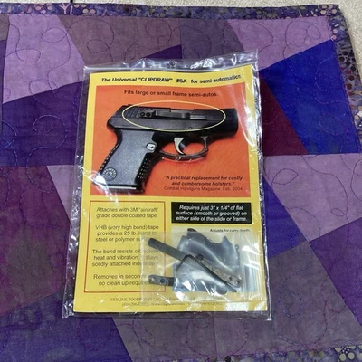 * Universal Semi Auto CLIPDRAW Concealed Carry IWB Belt Clip for Semi-Auto's - Image 1 of 3