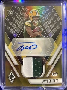 2023 Phoenix Jayden Reed Rookie Patch Auto RPA Gold /75 2 Color RPA PACKERS - Picture 1 of 4