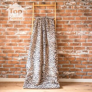 Super Soft Leopard Skin Design Warm Faux Fur Animal Skins Blanket Sofa Bed Throw - Picture 1 of 4