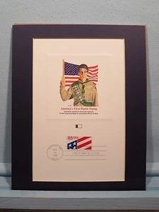 Panel de cubierta de primera estampilla de plástico de los Boy Scouts y el primer día - Imagen 1 de 1