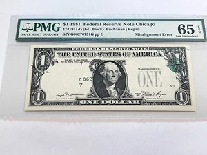 FANTASTIC US ERROR NOTE WEEK, MASSIVE PRINT SHIFT SEAL IN PRES. PHOTO - Picture 1 of 2
