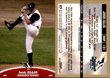 Josh Ellis 2007 Grandstand Missoula Osprey #11 Card *AutographDen*
