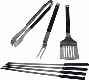 Grill Pro 7-Piece Stainless Steel Tool Set New Incl. Spatula & Tongs 49511 - Picture 1 of 1