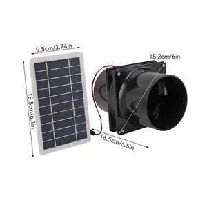Abs Material 10W Solar Vent Fan For Pet House Chicken Coop - Picture 1 of 23