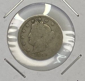 1895 Philadelphia Mint Liberty Head Nickel 5¢ GOOD #LBE1014 - Picture 1 of 2