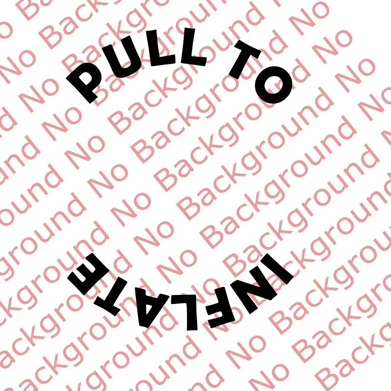 Calcomanía troquelada de vinilo con orificio de gancho de remolque redonda PULL TO INFLAR para Mini Cooper RC036 Foto 1 de 4