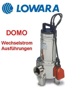 DE LOWARA POMPA ACQUA SPORCA DOMO15 VX 1.1kW HP1,5 -230V CON GALLEGGIANTE 107670130 - Foto 1 di 4