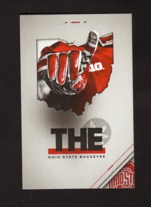 Ohio State Buckeyes--Horario de bolsillo de fútbol americano 2018--A nivel nacional--10 grandes - Imagen 1 de 2