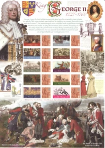 BC-355 2011 King George II History of Britain 78 Business Smilers Sheet - Picture 1 of 1