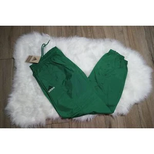 NWT Rare Adidas Vintage Nylon Green Track Pants Youth Large YL - Picture 1 of 11