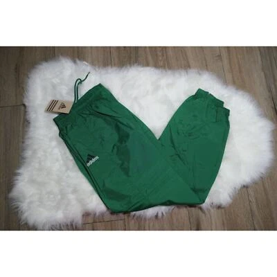 Nuevo con etiquetas Raro Adidas Vintage Nylon Verde Pantalones de Pista Juveniles Grandes YL Foto 1 de 4