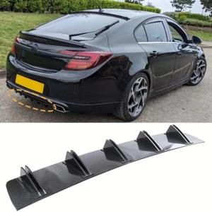 Difusor divisor alerón parachoques trasero 10 aletas para Vauxhall Opel Insignia Vectra - Imagen 1 de 11
