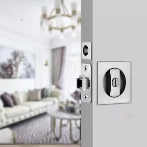 Pocket Door Lock Pocket Door Lock with Key Pocket Door Hardware Sliding Pocke... - Picture 1 of 7