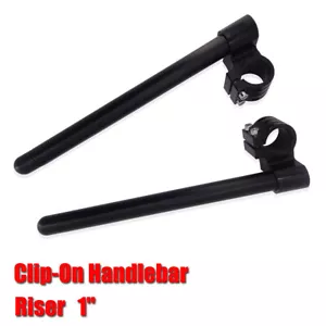NICECNC 52mm Clip On Handlebar Raised 1" For Kawasaki Ninja ZX7R ZX7RR 1991-2004 - Picture 1 of 5