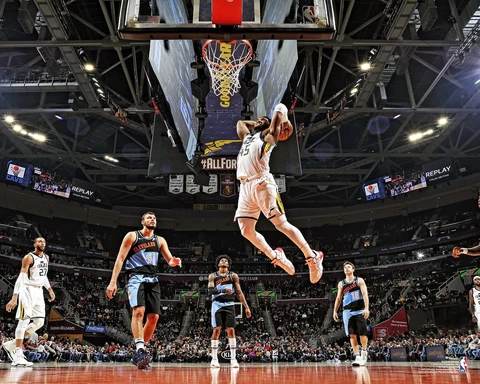 Donovan Mitchell Utah Jazz Unsigned Dunk vs Cleveland Cavaliers Photo Cover