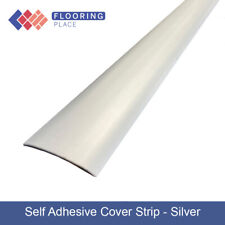 Silver 0.9m Self-Adhesive Door Threshold Aluminium Cover Strip Plate