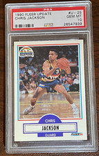 1990 Fleer Update #U-25 Chris Jackson Nuggets Psa 10