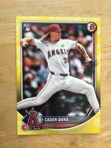 Bowman Caden Dana #94 2025 patrón amarillo borde paralelo/75 novato - Imagen 1 de 3