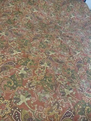 Edredón Chaps Ralph Lauren Home Summerton Queen pata de gallo floral/a cuadros usado en excelente estado Foto 1 de 4