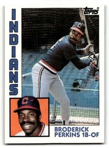 1984 Topps #212 Broderick Perkins    Cleveland Indians Baseball Cards N ID:53431