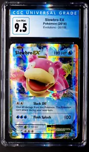 Slowbro EX Graded Holo Rare Card 26/108 Gem Mint CGC 9.5 XY Evolutions 2016 - Picture 1 of 2