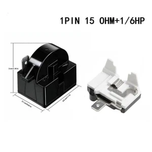 Compact Refrigerator Relay and Compressor Overload Protector Set - Picture 1 of 36