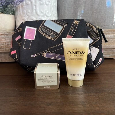 Crema Avon Anew Ultimate MultiPerformance FPS 25,50 oz y limpiador 1,7 oz y estuche Foto 1 de 4