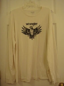 T-shirt uomo Wrangler Eagle grafica girocollo manica lunga leggera taglia XXXL - Foto 1 di 6