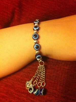  Evil Eye beads Bracelet Handmade :) ** - Image 1 of 4