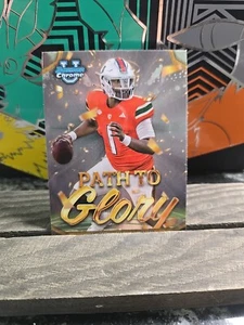 2024 BOWMAN U CHROME PATH TO GLORY CARD MIAMI HURRICANES CAMERON WARD #PG17 - Picture 1 of 4