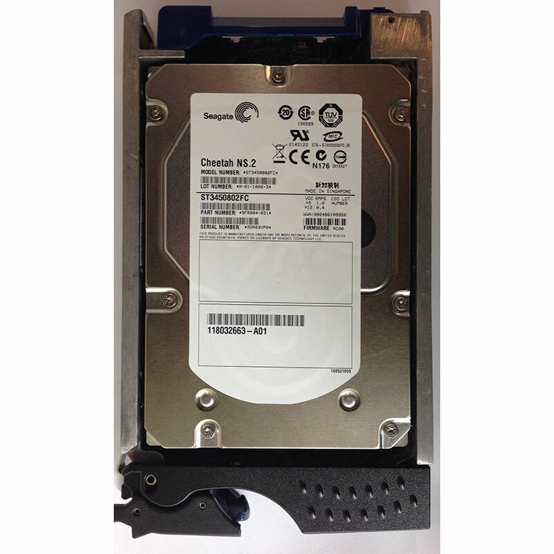 118032663-A01 - EMC 450GB 10K RPM FC  3.5" HDD  for all CX4's, CX3-80, -40, -... - Image 1 of 1