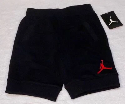Pantalones Cortos de Baloncesto NIKE Jordan Jumpman French Terry Negro Rojo NUEVO Jóvenes Niños 4 6 Foto 1 de 3