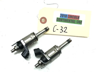 2017-2020 LINCOLN CONTINENTAL 2.7L V6 FUEL INJECTORS SET X2 OEM - Image 1 of 4