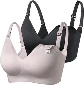 Momcozy Nursing Bras for Breastfeeding, YN21 Seamless Ultra Comfort Maternity Br - Picture 1 of 12