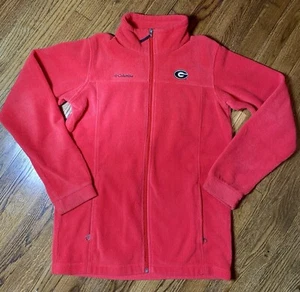 Boy’s XL 18/20  Columbia Red Fleece Georgia Bulldogs Jacket  - Picture 1 of 8