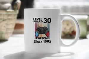 30th Birthday novelty mug gamer 30 year old born 1995 - Picture 1 of 6