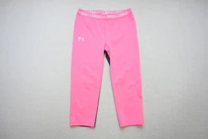 Under Armour Leggings Sweat Pants Stretch Pink Athletic Girls Size Large - Picture 1 of 4